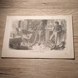 "ON DANGEROUS GROUND.", is a well-known image by artist Samuel Luke Fildes